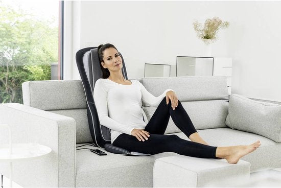 Beurer MG 315 Shiatsu Massagekussen - Massagestoel - Nek en rug - Bodyscan - 3 Programma's - 4 Verstelbare massagekoppen - Timer - Verwarming