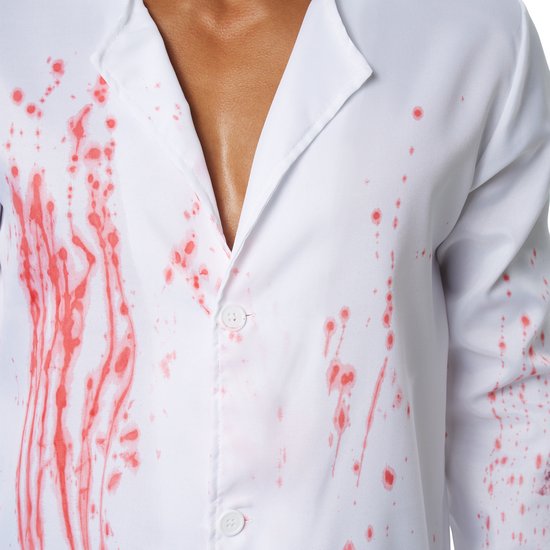 Dressforfun Griezelige dokter XXL - verkleedkleding kostuum halloween verkleden feestkleding carnavalskleding carnaval feestkledij partykleding - 302289