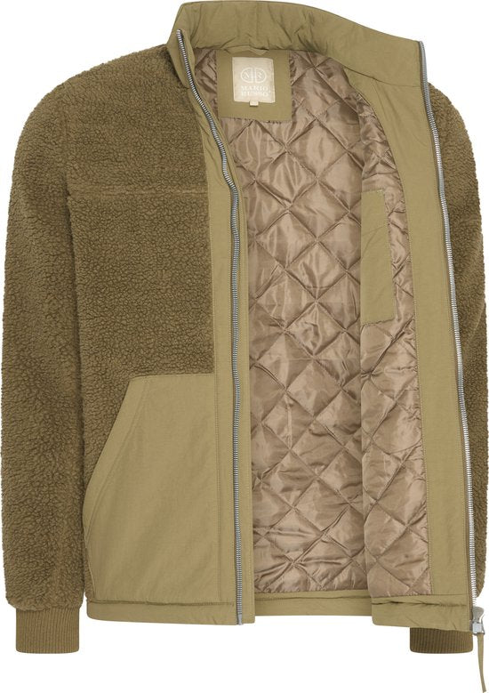 Mario Russo Teddy Jas Stockholm - Jas heren - Winterjas heren - Vest heren - Leger Groen - M