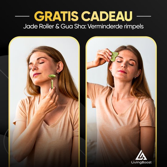 LivingBoost® - Elektrische Cellulite Massage Apparaat - Inclusief Gua Sha - 12 Standen en Temperaturen - Full Body - Cupping Cups Set Massage - Cellulite Cups - Anti Cellulitis