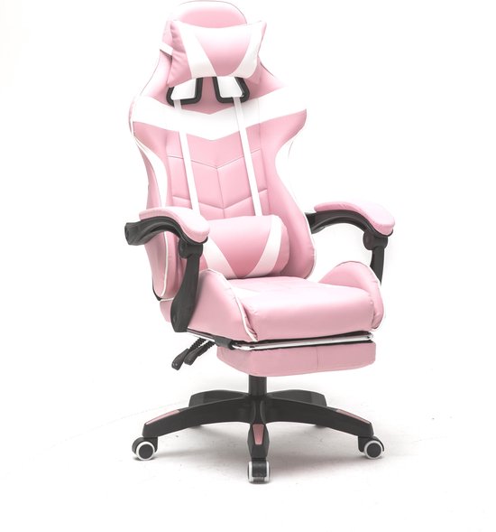 VDD Gaming Gamestoel met voetsteun - Roze