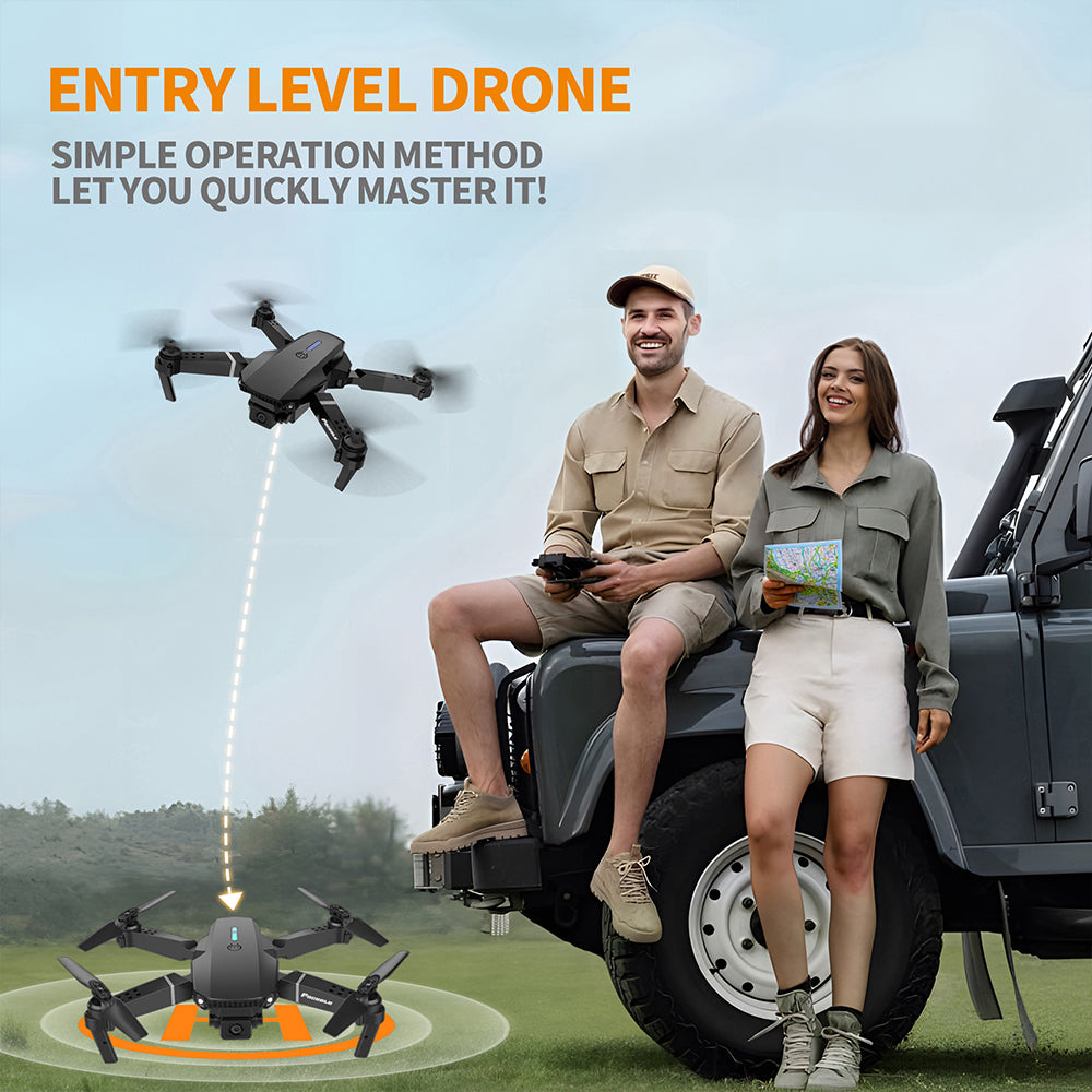 FACEGLE E88 Speelgoeddrone - Opvouwbare Quadcopter - High-Definition Dubbele Camera's