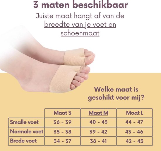 Voorvoetkussen (softgel) - set van 2 - maat M