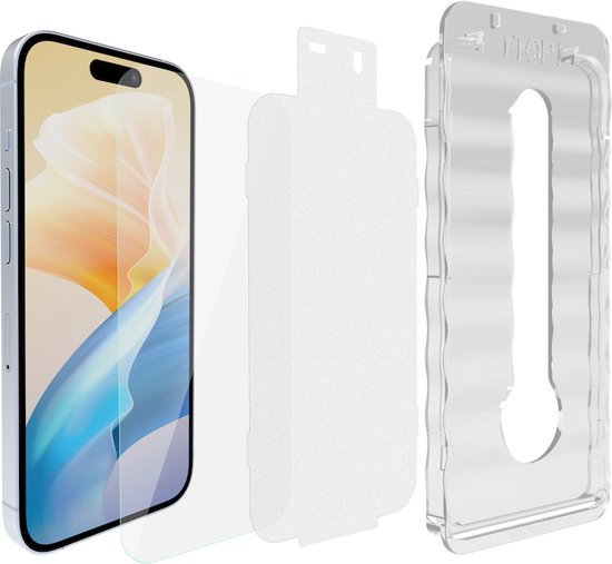 Behello Schermbeschermer Privacy iPhone 16 Pro - Privacy-glas