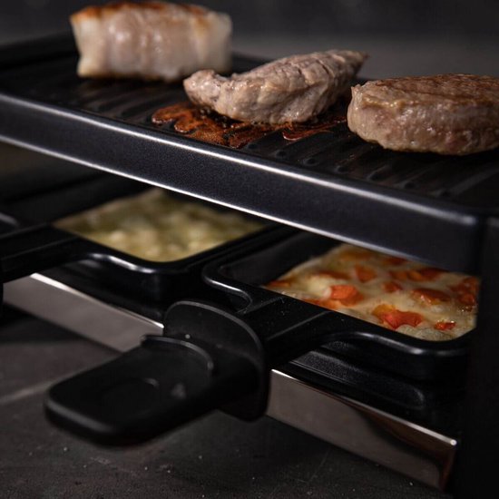 Boska Raclette Mini 220V - voor Smelten en Grillen - 2 Personen - Zwart
