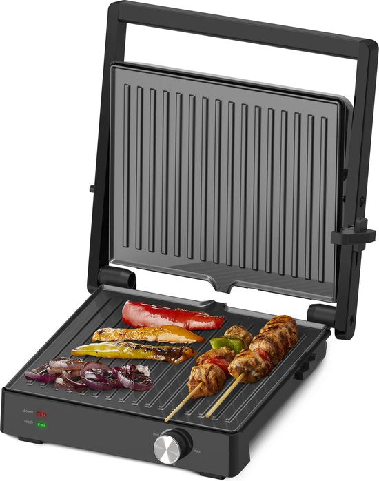 Tomado TGC4002B - Grote contactgrill - Tafelgrill - Grilloppervlak: 28 x 23 cm - Instelbare temperatuur - Tosti apparaat - PFAS vrij - 2000 W