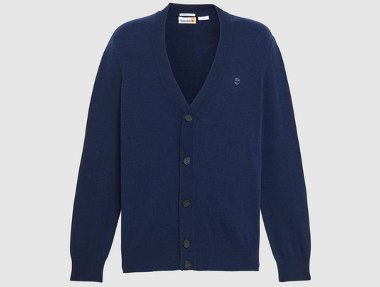 Timberland – Jaff Wool Blended Cardigan – Warm & Duurzaam – Dark Sapphire – Maat XXL