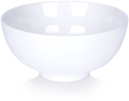 Schaal Porselein Wit 20 cm, 1,6 l - Fruitschaal - Serveerschaal - Schaaltje