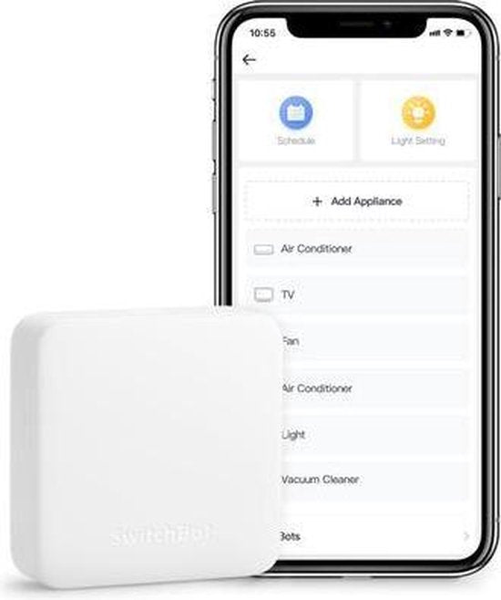 SwitchBot Hub Mini - Slimme afstandsbediening - Je telefoon als afstandsbediening