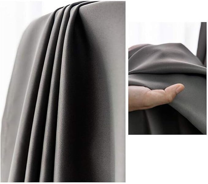Home & Comfort Verduisteringsgordijnen - Verduisterend Thermisch Gordijn met Haken voor in De Woonkamer - Kinderkamer - Slaapkamer Inclusief Twee Bijpassende Stropdasruggen - 150 x 250 cm - Zilver Grijs