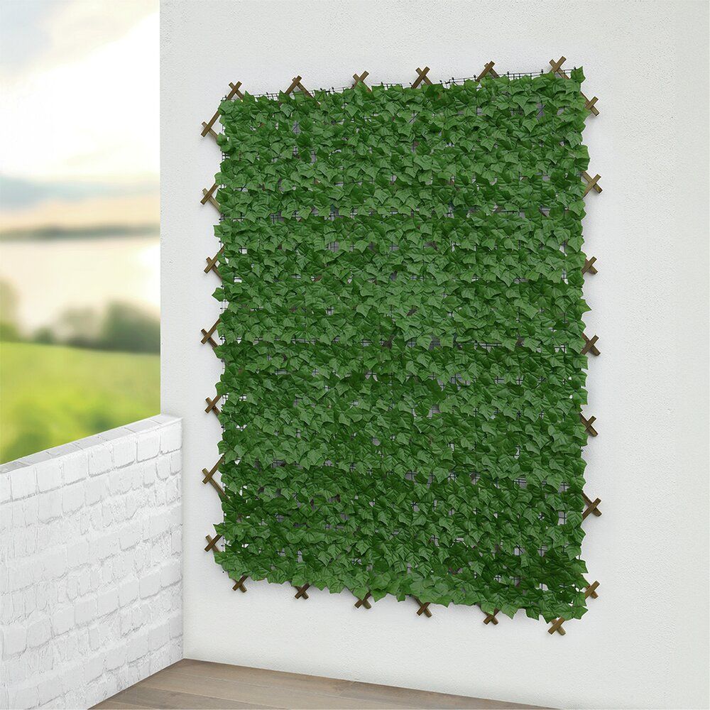WENKO Ivy Klimop Zichtscherm Groen - 3 x 1 m - Kunststof