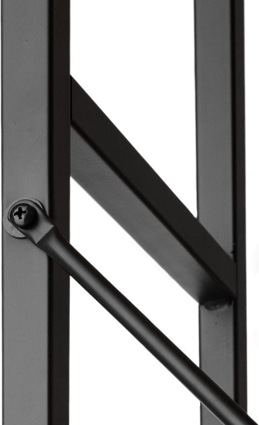 tectake - Wandkast Liverpool - industrieel donkerbruin - 61,5 x 36,5 x 150 cm - 404148