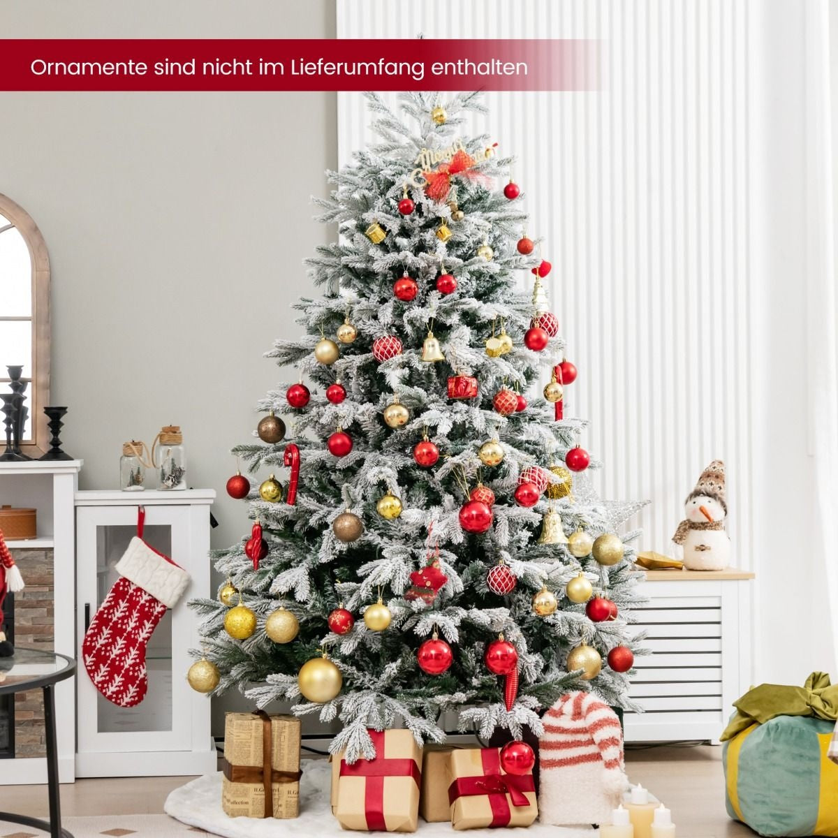 Coast Kunstkerstboom met Sneeuw en 350 LED-lampjes - 180cm