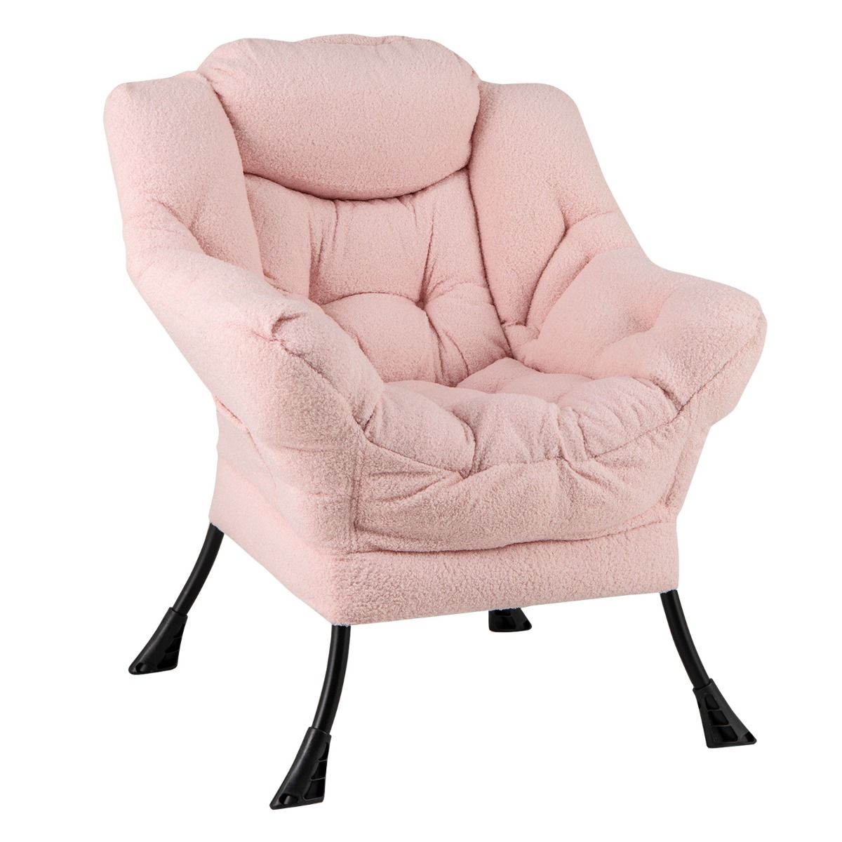 Coast Relaxfauteuil - Ergonomische loungestoel met hoofdkussen - Opbergvak - Beige 80 x 74 x 97 cm
