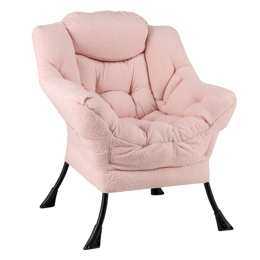 Coast Relaxfauteuil - Ergonomische loungestoel met hoofdkussen - Opbergvak - Beige 80 x 74 x 97 cm