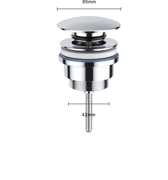Mirlux Luxe click waste afvoerplug 1¼" - Chroom