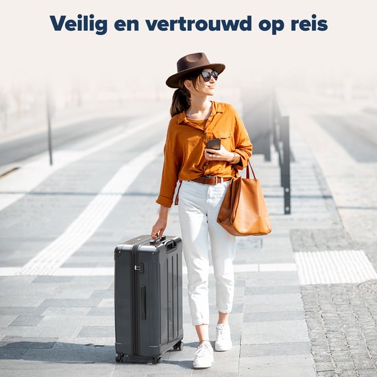 TRVLMORE Kofferset - 2 Delig - 45L Handbagage + 115L Ruimbagage - TSA Slot - Lichtgewicht - Reiskoffer Set - Donkergrijs
