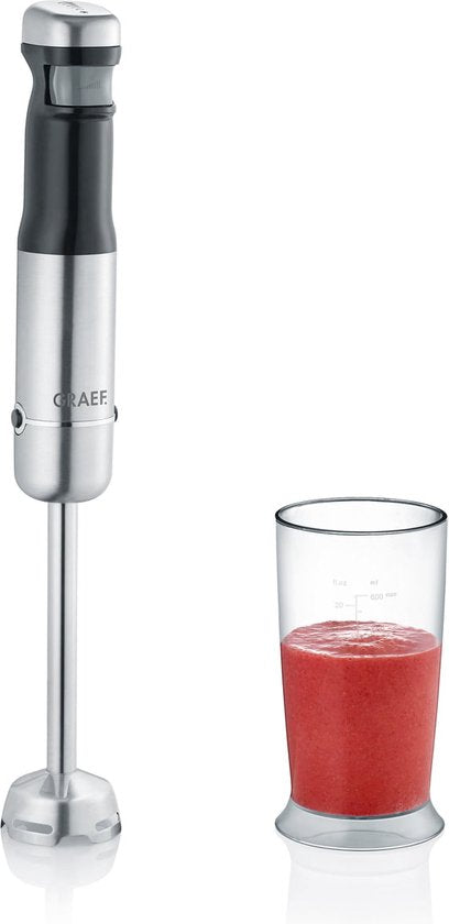 Graef HB82EU blender Staafmixer 200 W Zwart, Roestvrijstaal