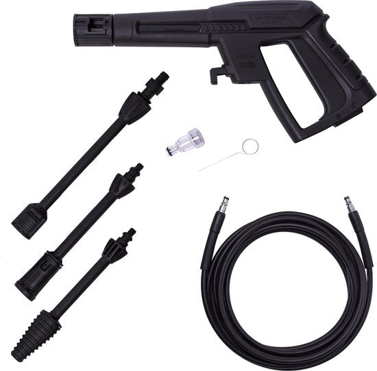 VONROC Hogedrukreiniger V14-1 - 1400W - 110 bar - 390 l/u - Incl. 5m slang, spuitstukken en accessoires