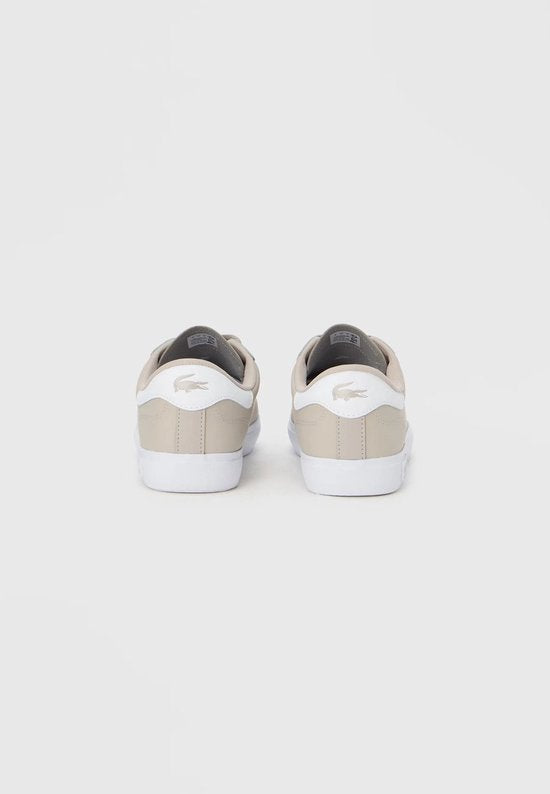 Lacoste POWERCOURT 126 1 SMA GRY/WHT Heren Sneakers - Maat 40 grijs-wit