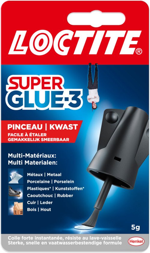 Loctite Brush 5 g High Precision | Ideaal aanbrengen met Kwast | High Precision Secondelijm | Seconde lijm voor Universele toepassing | Seconden lijm, Multilijm & Alleslijm | Hobby| & Reparatiesecondelijm
