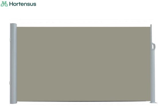 Hortensus - Uitschuifbaar windscherm in antraciet of beige van Hortensus - 180 x 300 cm - Beige