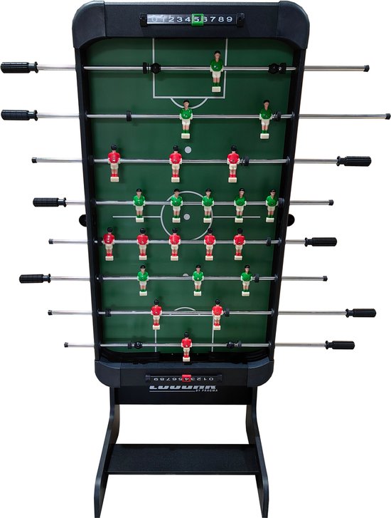 Cougar Around The World Inklapbare Voetbaltafel Zwart – Tafelvoetbal – Incl. Accessoires