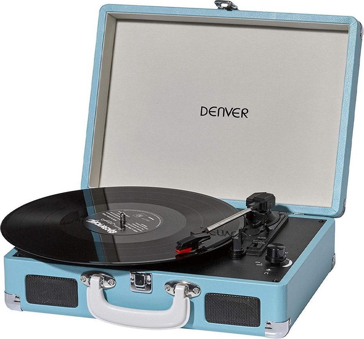 Denver Platenspeler - Ingebouwde Speakers - Incl. PC Software - Auto-stop - Retro - VPL120 - Blauw