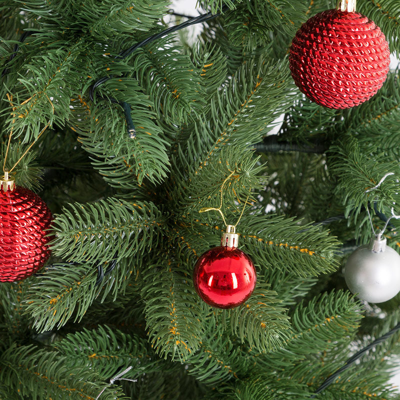 Casaria Kunstkerstboom – 140cm Kerstverlichting 100 LEDS - Groen