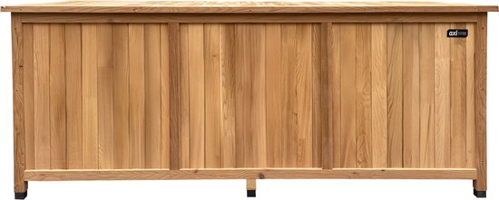 AXI Milo houten Opbergbox L Bruin - Kussenbox met bodem - 800 Liter - 200x80x80 cm – Gecarboniseerd Hemlock hout - Opbergbox Tuin