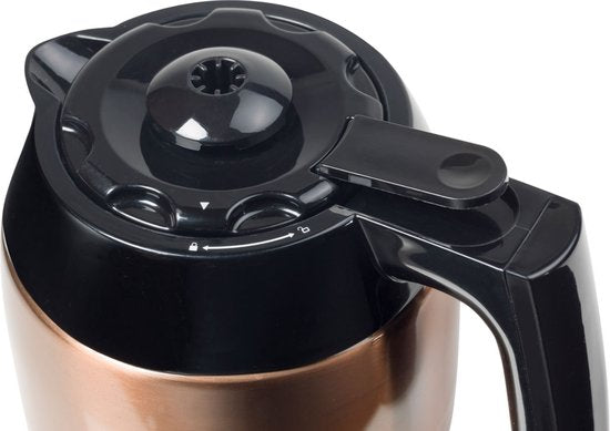 Bestron Koffiezetapparaat filterkoffie 900W - ACM1000CO - 1 L, 8 koppen - Thermoskan - Koper - 5 jaar garantie