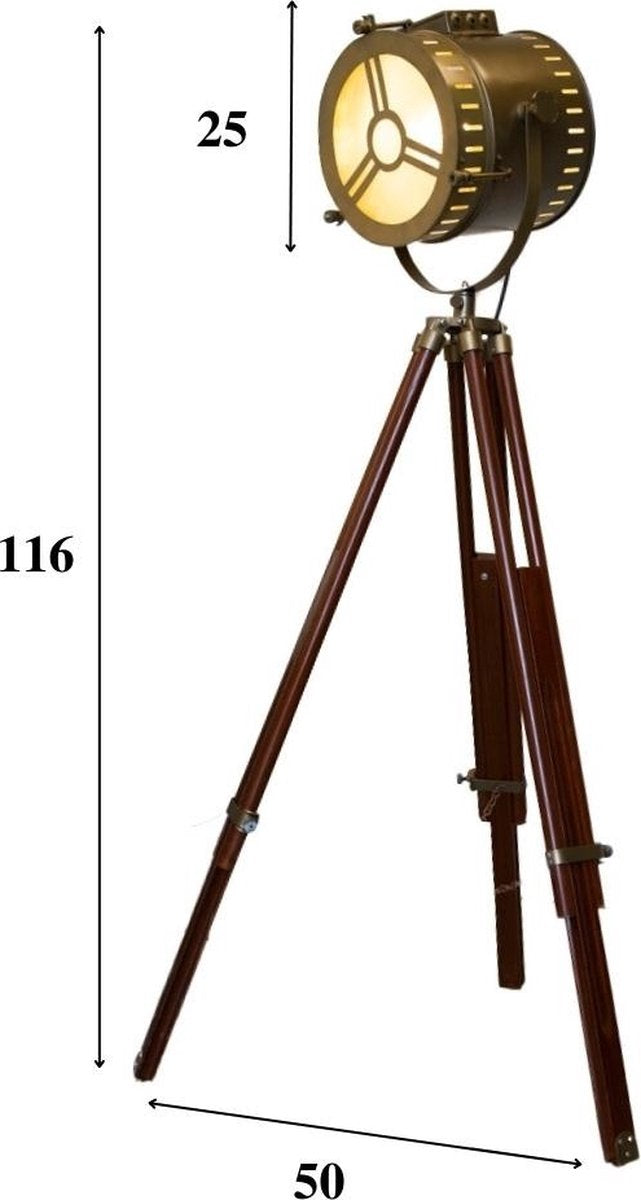 statief voor vloerlamp dover bronze - 91x15 cm - bruin
