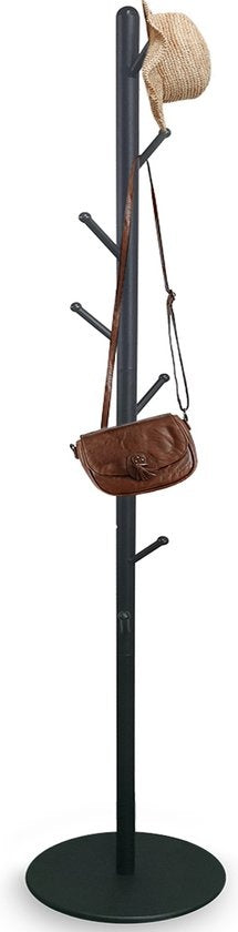 Goliving Kapstok Staand - Metaal - 35X35X175 cm - Zwart