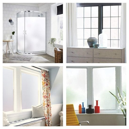 Homewell Raamfolie HR++ 70x300cm - Zonwerend & Isolerend - Anti inkijk - Zelfklevend - Melkglas