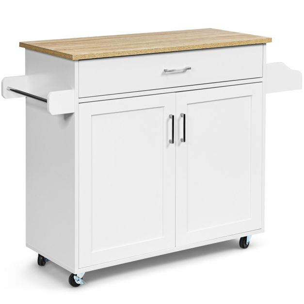 Coast Keukentrolley - Serveerwagen - 116 x 40 x 85 cm - Wit