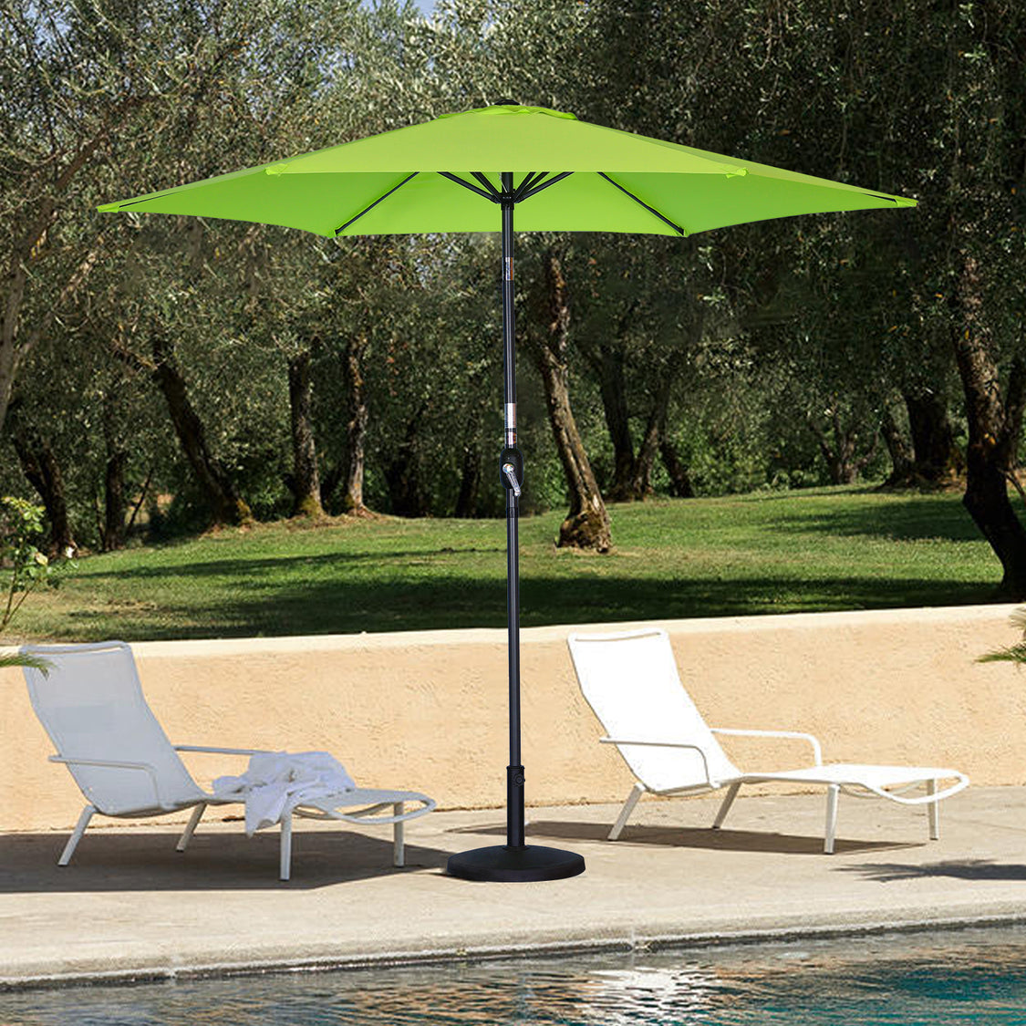 Angel Living Parasol - Ø270cm - Kantelbaar - Appelgroen