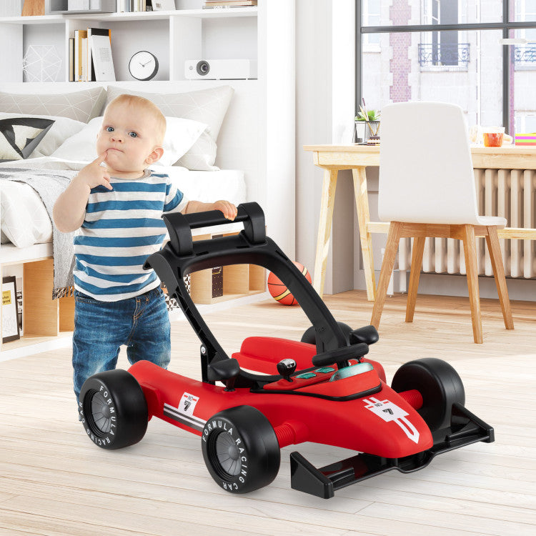 Coast Loopwagen voor Baby's - Verstelbare Hoogte - Met Muziek - Max. 12 kg - Rood