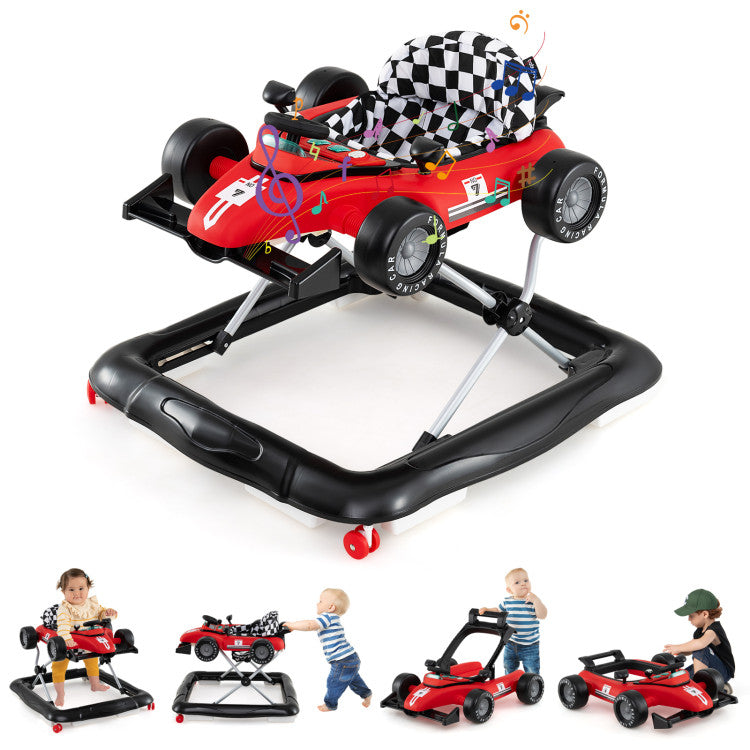 Coast Loopwagen voor Baby's - Verstelbare Hoogte - Met Muziek - Max. 12 kg - Rood