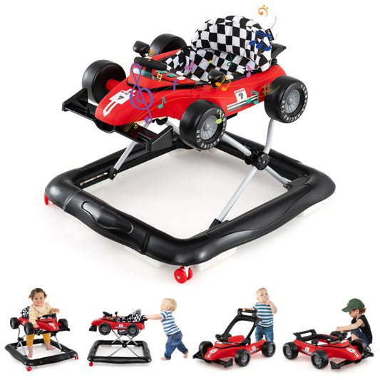 Coast Loopwagen voor Baby's - Verstelbare Hoogte - Met Muziek - Max. 12 kg - Rood