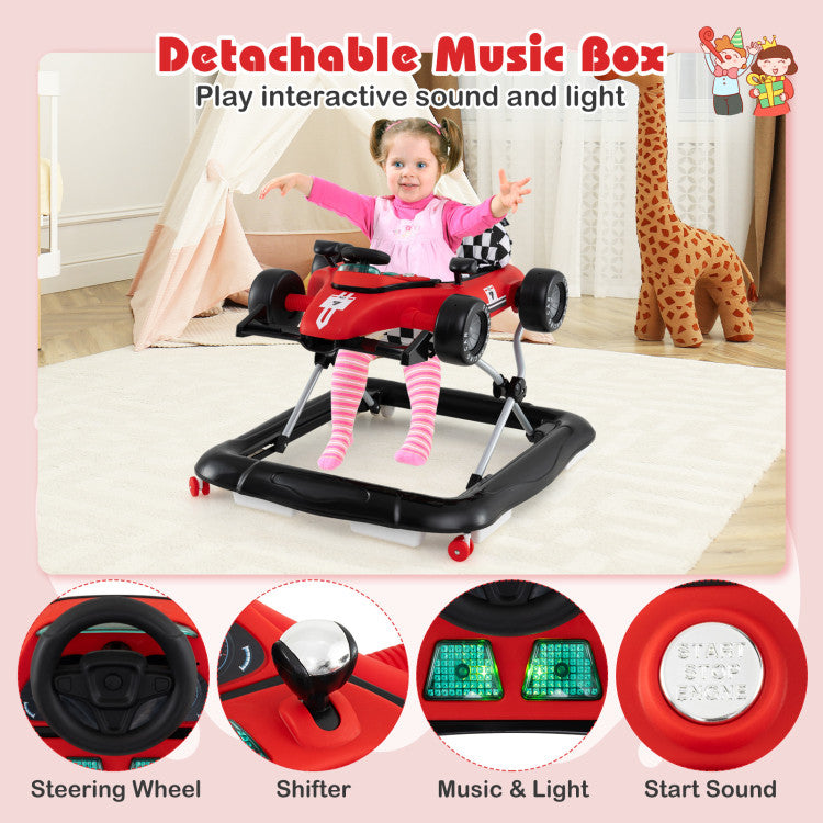 Coast Loopwagen voor Baby's - Verstelbare Hoogte - Met Muziek - Max. 12 kg - Rood