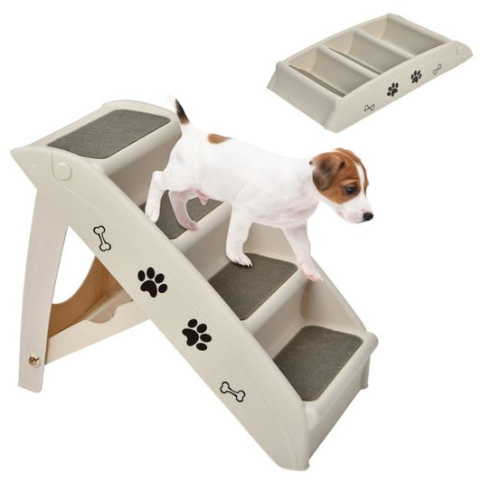 Coast Huisdierentrap – Opvouwbaar – max. 60 kg – 60 x 39 x 49 cm – Beige