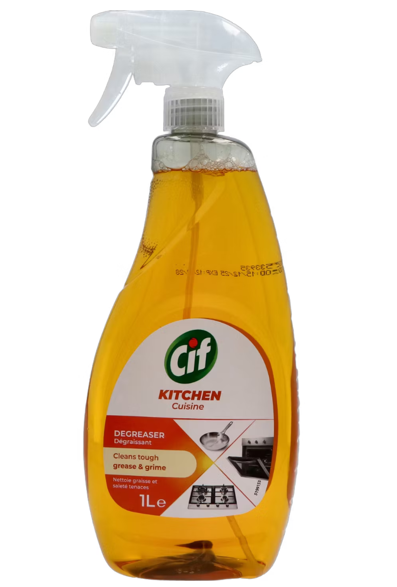 Cif Keukenontvetterspray 1L - 1000 ml - Krachtige Vetverwijderaar