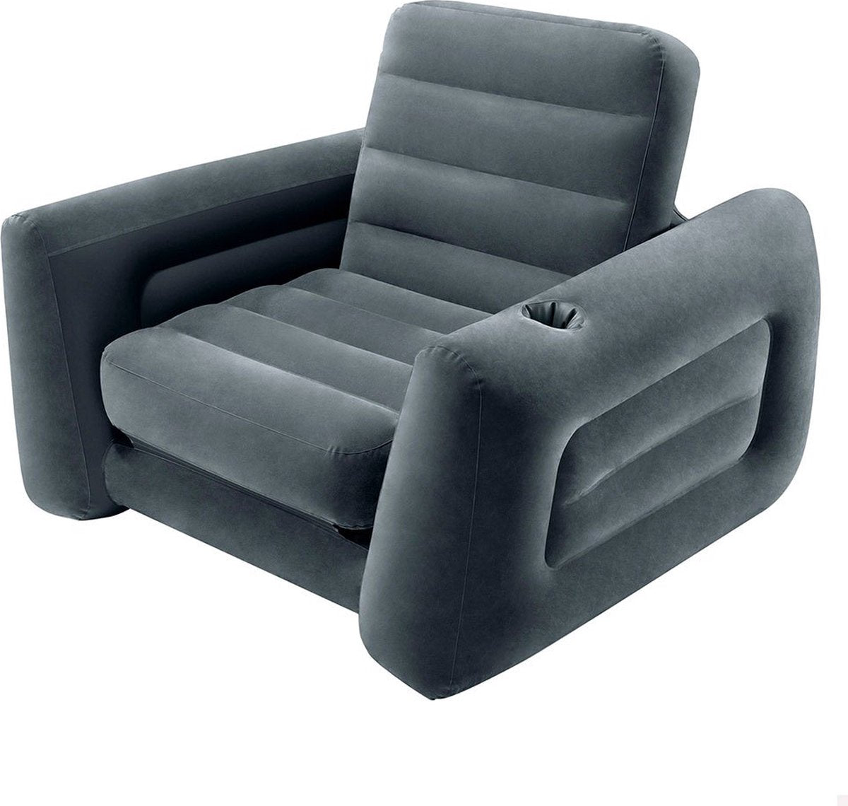 Intex Comfortabele 2-in-1 Loungestoel - Fluweelachtig oppervlak - 117 cm x 224 cm x 66 cm
