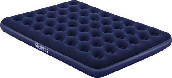 Bestway Pavillo Luchtbed met Flocked Oppervlak - queen size - 203x152x22 cm - 67003 - Blauw