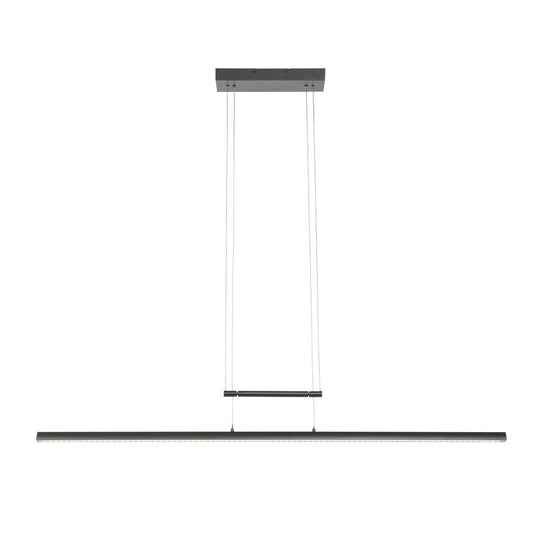 Hanglamp Profilo 3317ZW Zwart 115cm breed Hoogteinstelbaar Kunststof & Metaal Steinhauer