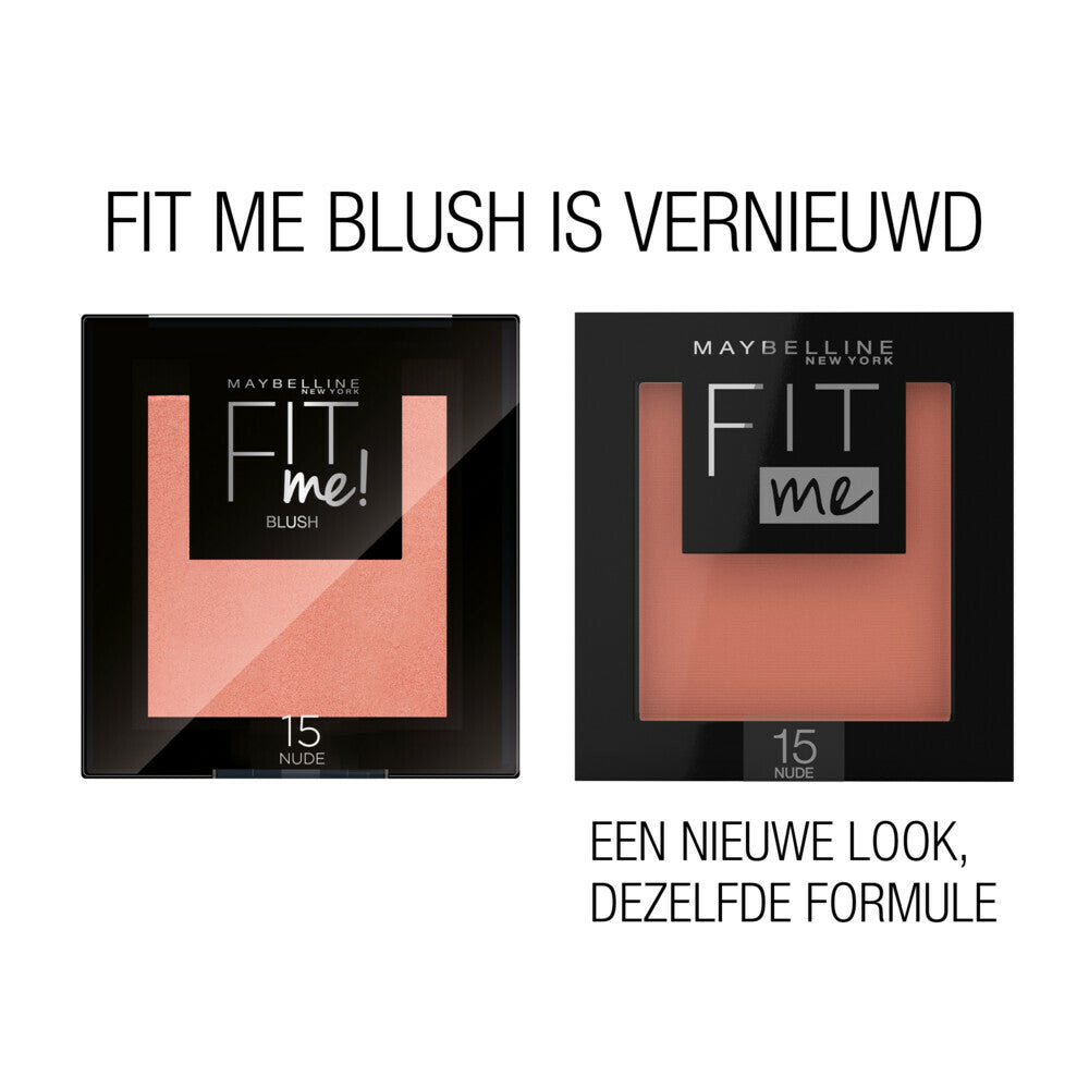 Maybelline Fit Me Blush - 50 Wine - Rood - Poederblush met Shimmer Finish - 4,5 g
