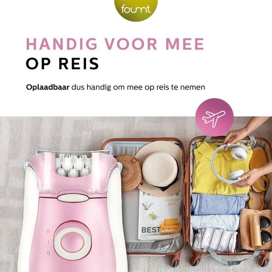 Fineza Epileerapparaat Dames - Ladyshave voor vrouwen - Epilator - Roze