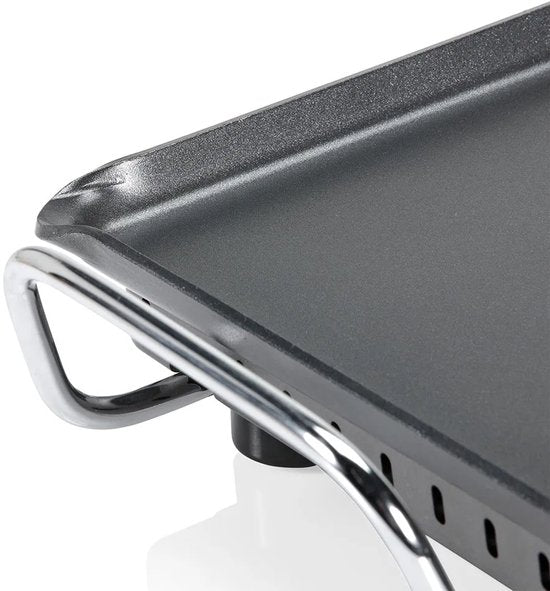 Princess Table Chef Superior Bakplaat 102240 - Gourmet - Grillplaat - Tafelgrill - 46x26 cm - 8 personen - Regelbare thermostaat - 2500W - Teppanyaki - Voor binnen en buiten - 2 meter snoer