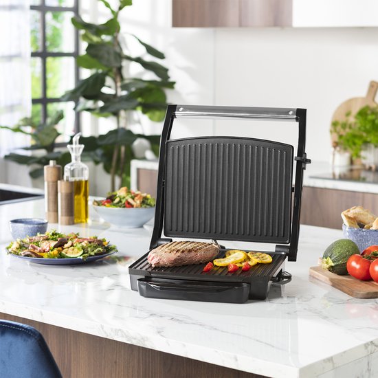 Princess Panini Grill 112415 - Contactgrill groot 30x24cm - Tosti apparaat - Grill apparaat - 2000W - Zwevende bovendeksel - Beste Koop Consumentengids Oktober 2025