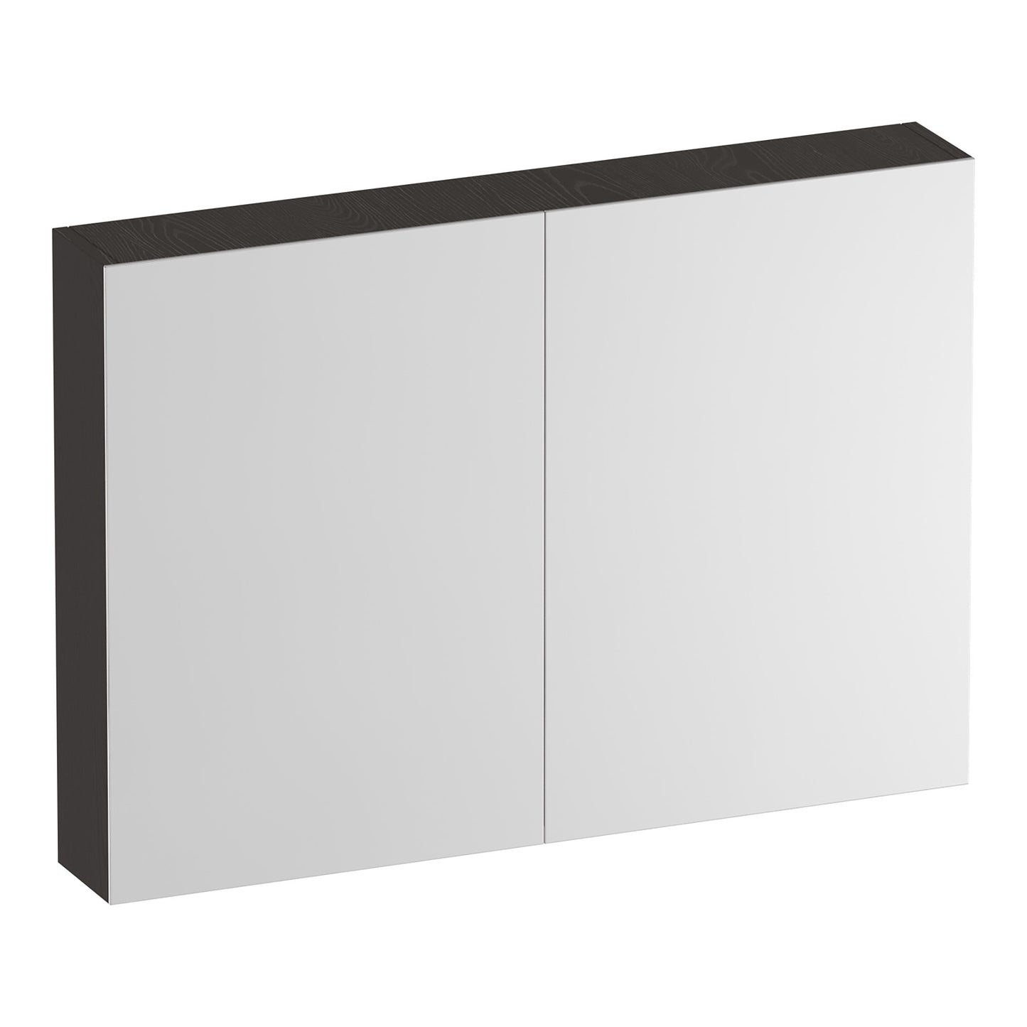 Brauer Impress Deluxe spiegelkast 99x70cm - LED verlichting binnen en onder - Timber Anthracite